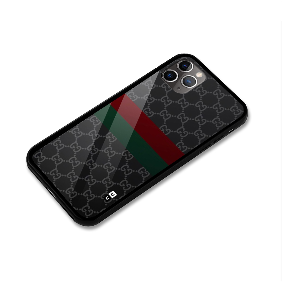 Royal Stripes Design Glass Back Case for iPhone 11 Pro Max