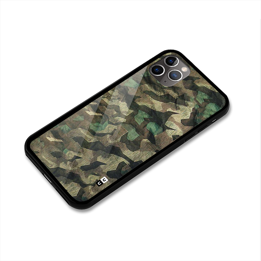 Rugged Army Glass Back Case for iPhone 11 Pro Max