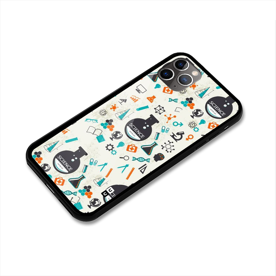 Science Side Glass Back Case for iPhone 11 Pro Max