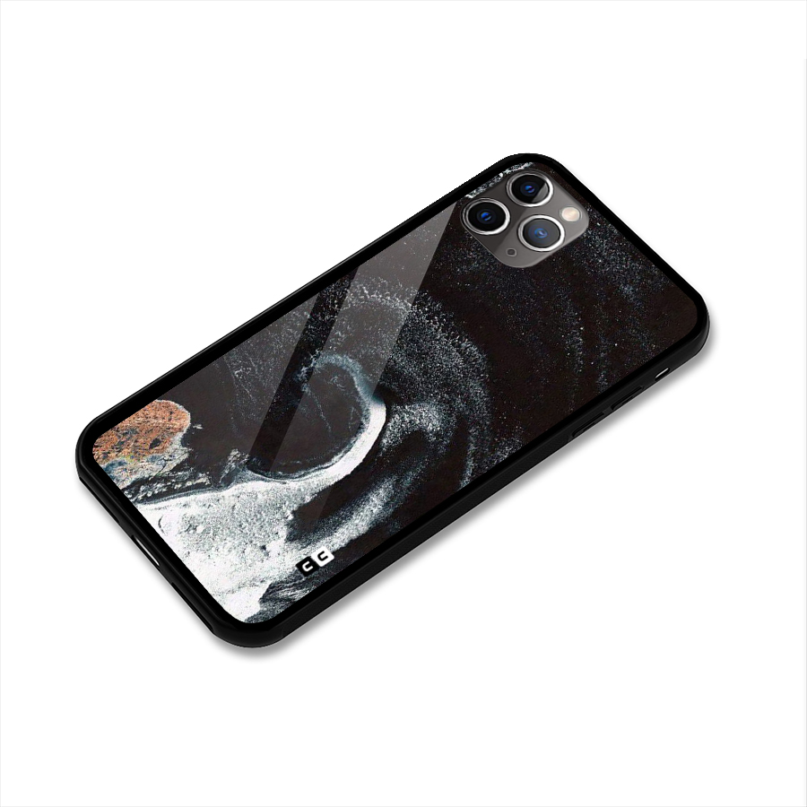 Sea Ice Space Art Glass Back Case for iPhone 11 Pro Max
