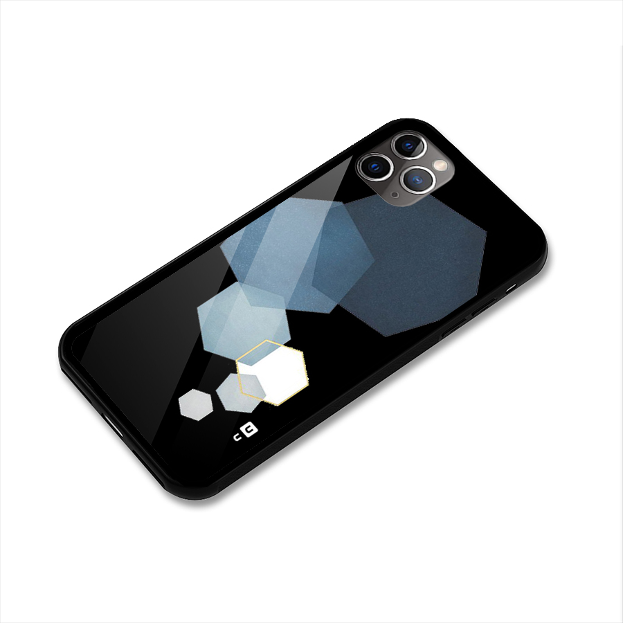 Shades Of Blue Shapes Glass Back Case for iPhone 11 Pro Max