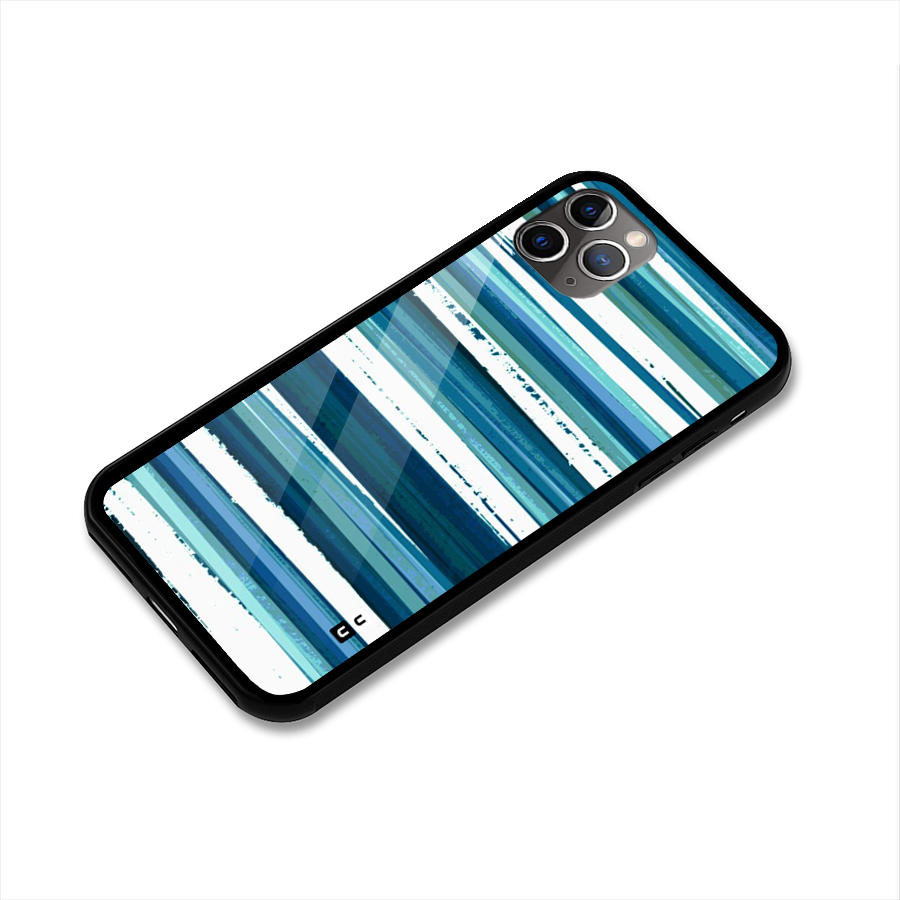 Simple Soothing Lines Glass Back Case for iPhone 11 Pro Max