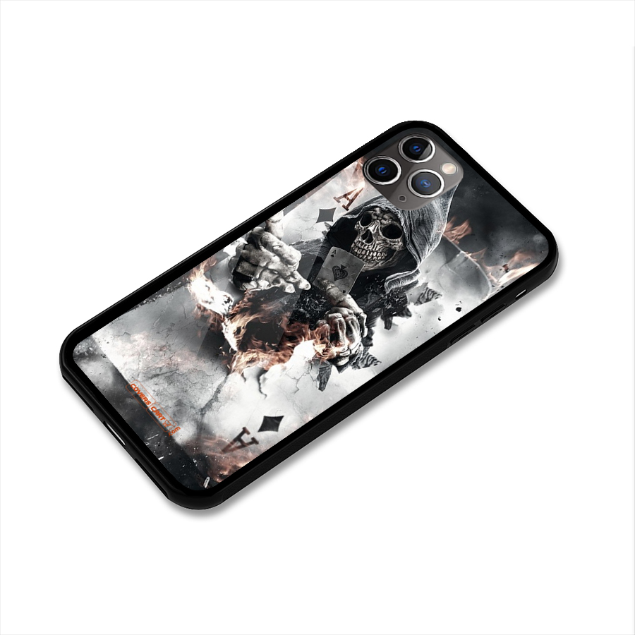 Skull with an Ace Glass Back Case for iPhone 11 Pro Max