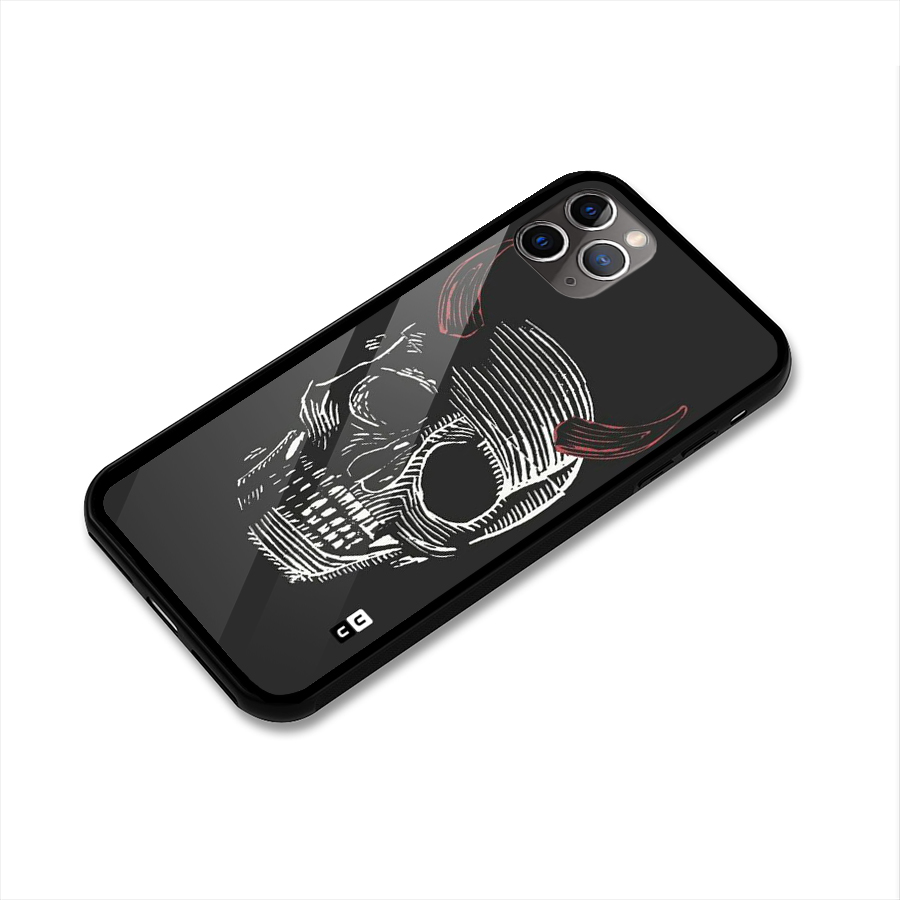 Spooky Face Glass Back Case for iPhone 11 Pro Max