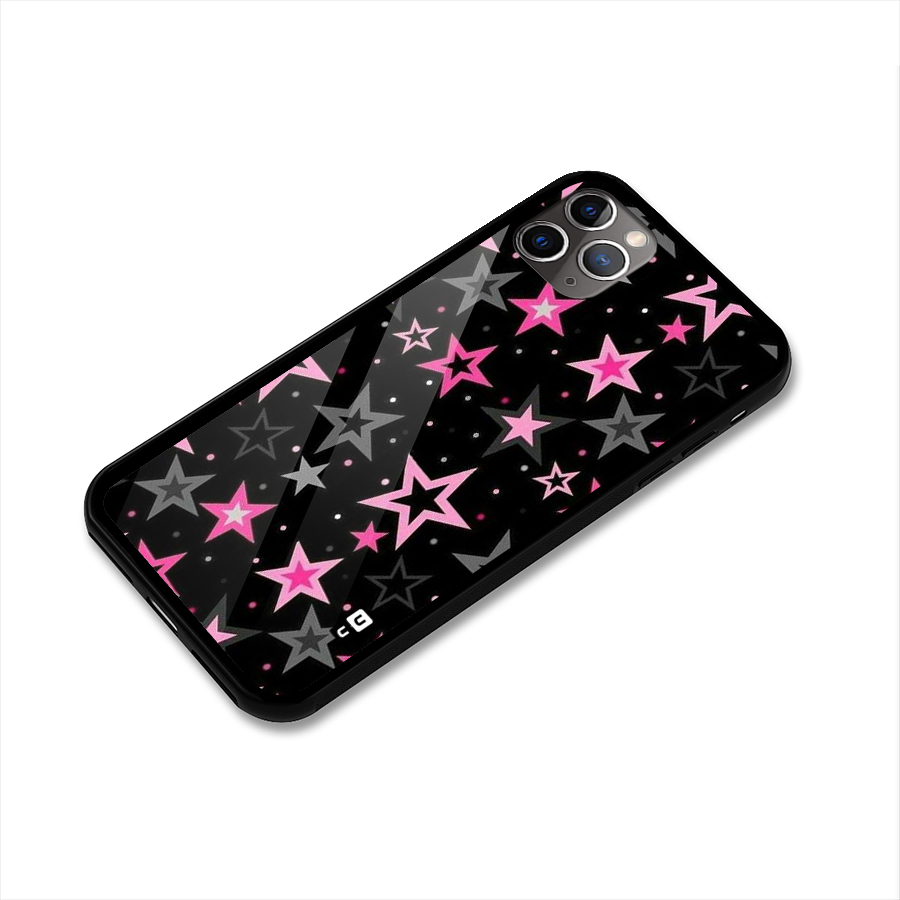 Star Outline Glass Back Case for iPhone 11 Pro Max