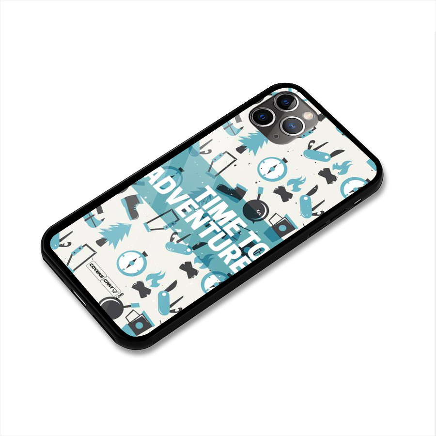 Time To Adventure Blazing Blue Glass Back Case for iPhone 11 Pro Max
