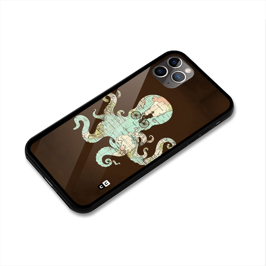 Travel Octopus Glass Back Case for iPhone 11 Pro Max