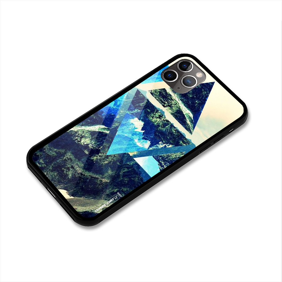 Triangular View Glass Back Case for iPhone 11 Pro Max