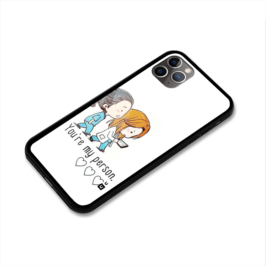 Two Friends In Coat Glass Back Case for iPhone 11 Pro Max