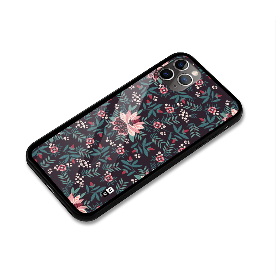 Very Leafy Pattern Glass Back Case for iPhone 11 Pro Max