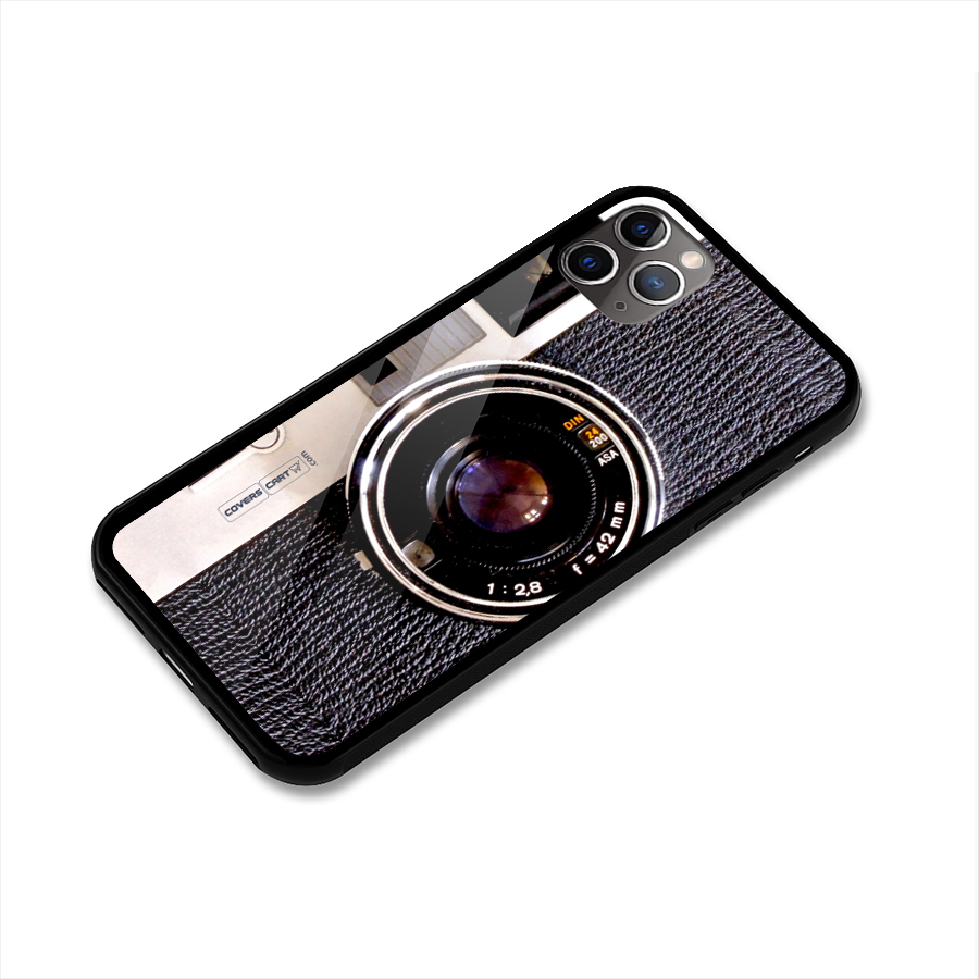 Vintage Camera Glass Back Case for iPhone 11 Pro Max