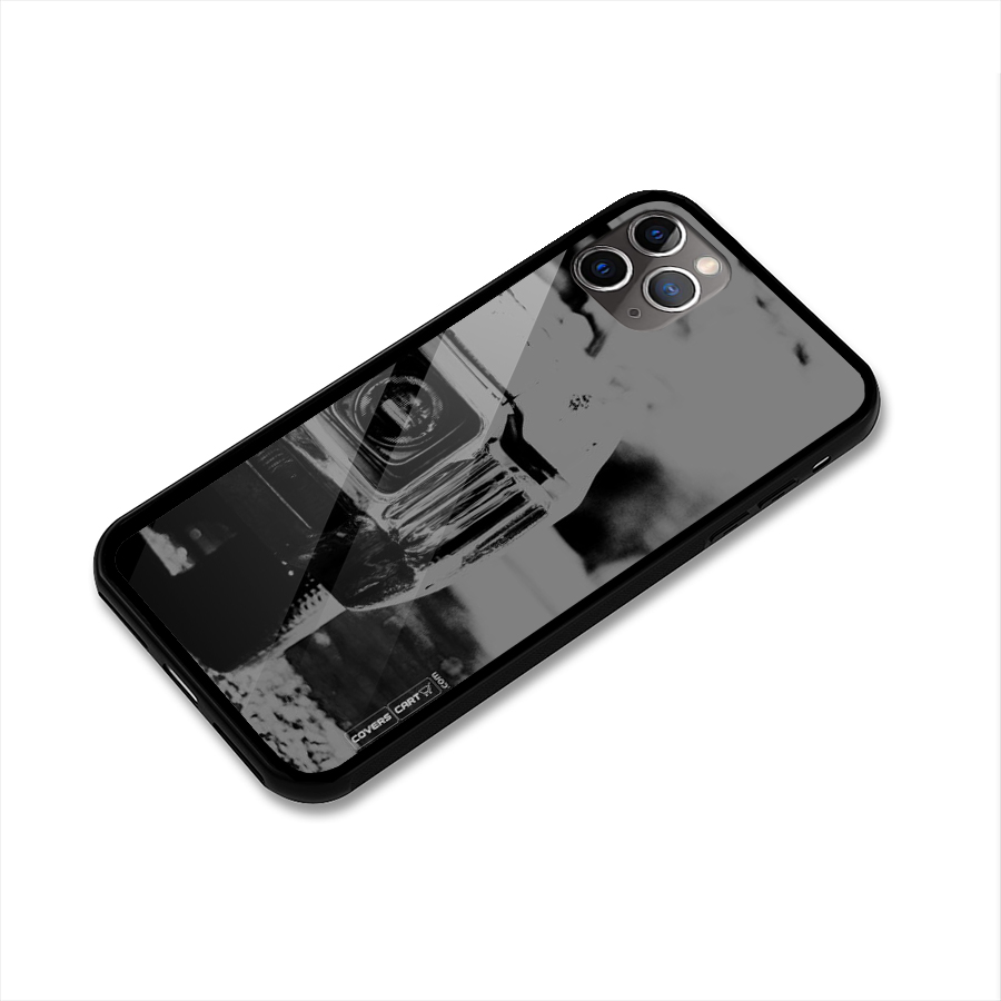 Vintage Car Black and White Glass Back Case for iPhone 11 Pro Max