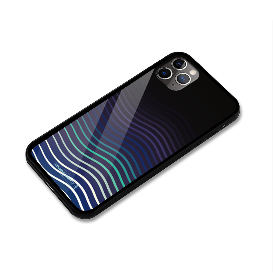 Wavy Stripes Glass Back Case for iPhone 11 Pro Max