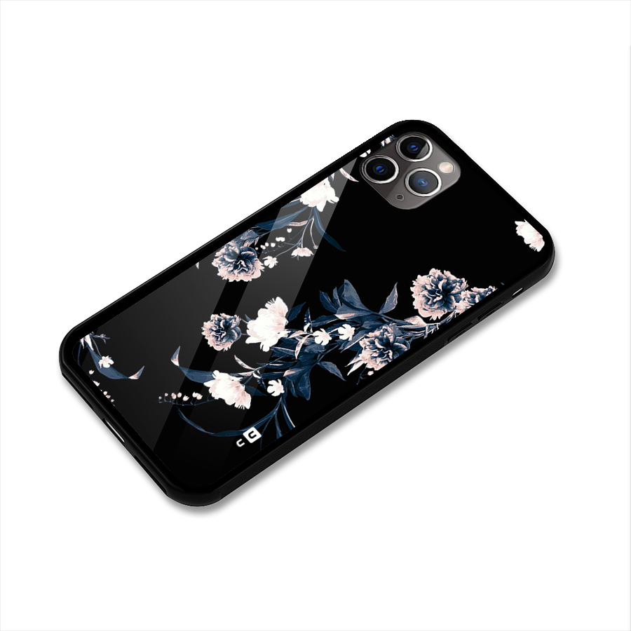 White Flora Glass Back Case for iPhone 11 Pro Max