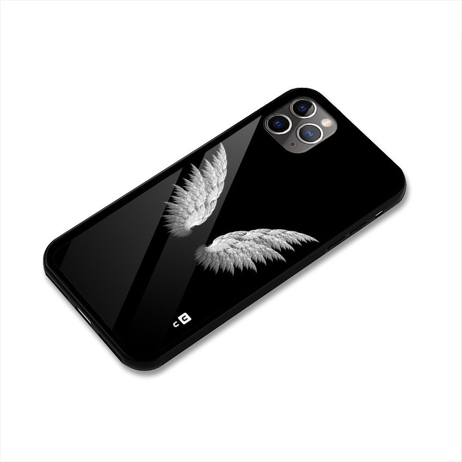White Wings Glass Back Case for iPhone 11 Pro Max