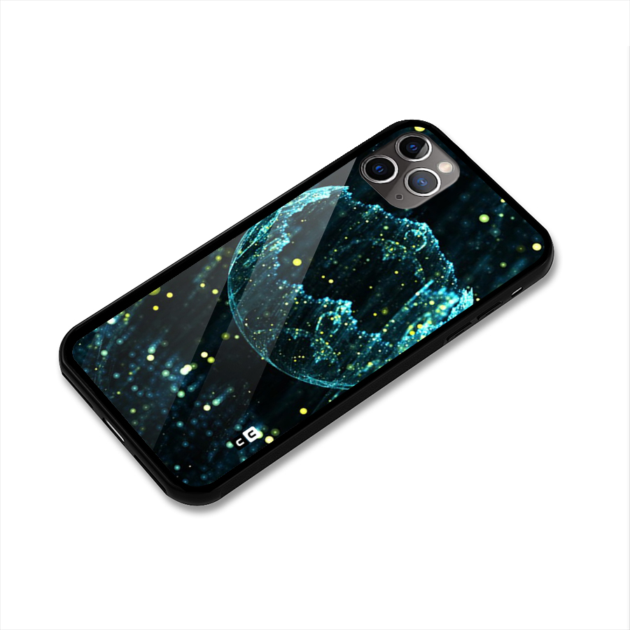 Yellow Rain Glass Back Case for iPhone 11 Pro Max