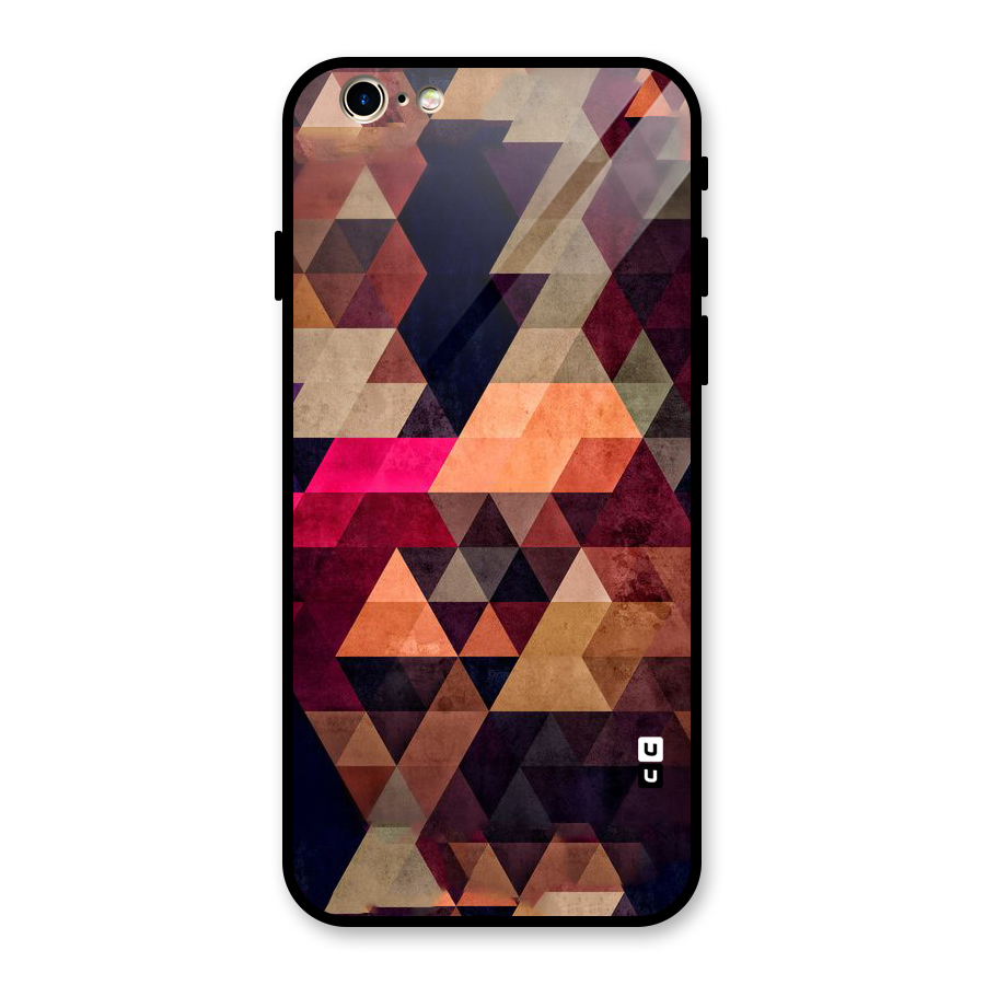 Abstract Beauty Triangles Glass Back Case for iPhone 6 6S