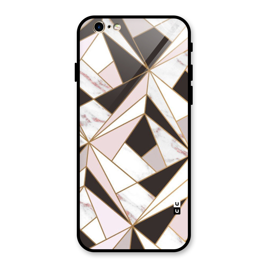 Abstract Corners Glass Back Case for iPhone 6 6S