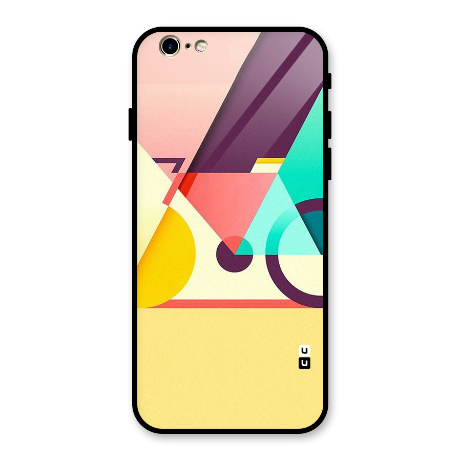 Abstract Cycle Glass Back Case for iPhone 6 6S