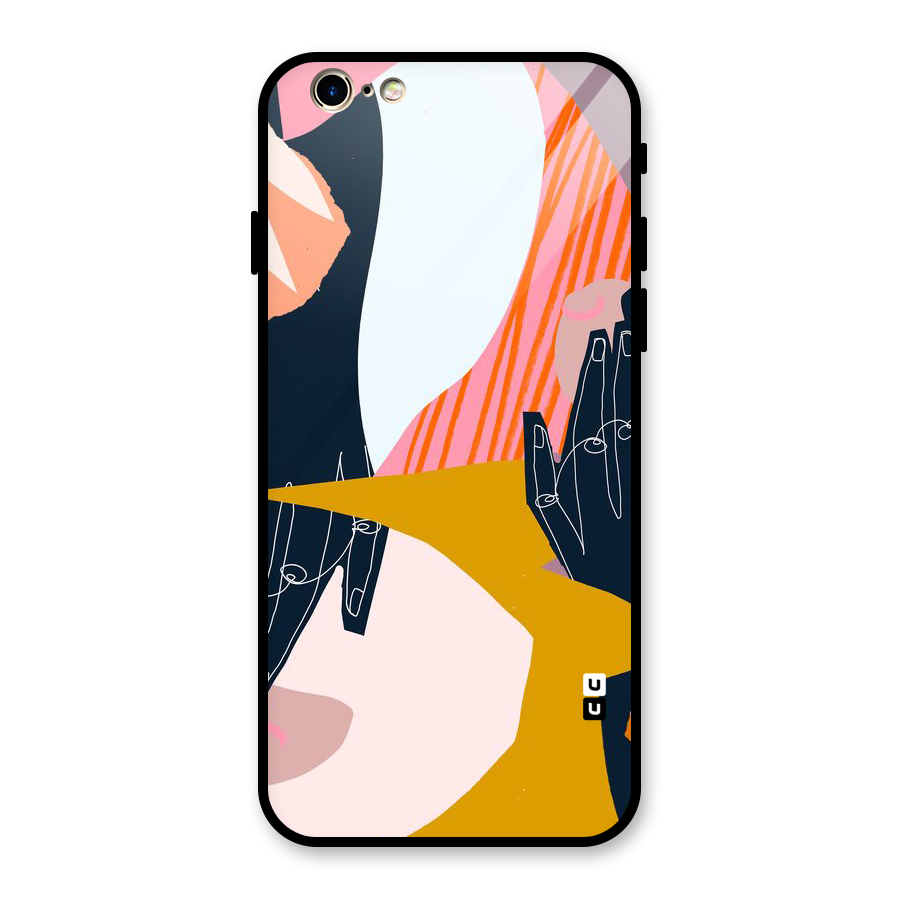 Abstract Hands Glass Back Case for iPhone 6 6S