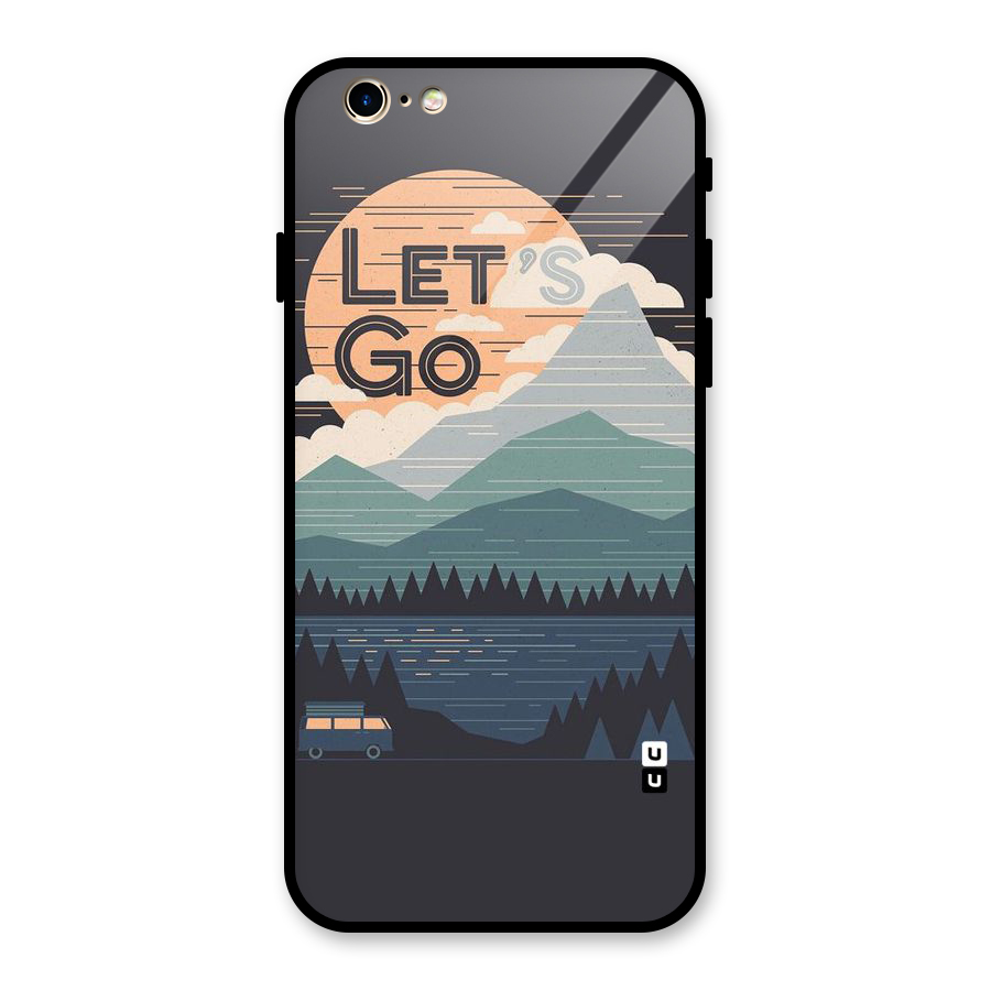 Abstract Travel Glass Back Case for iPhone 6 6S