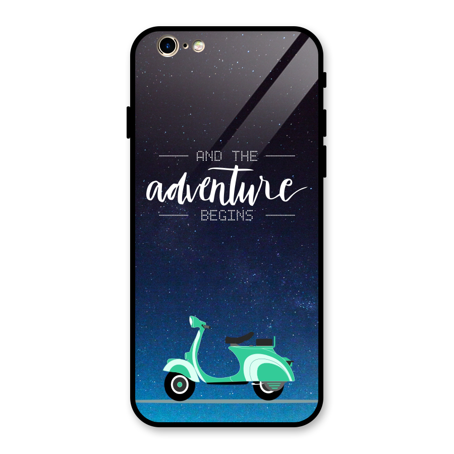 Adventure Scooter Glass Back Case for iPhone 6 6S