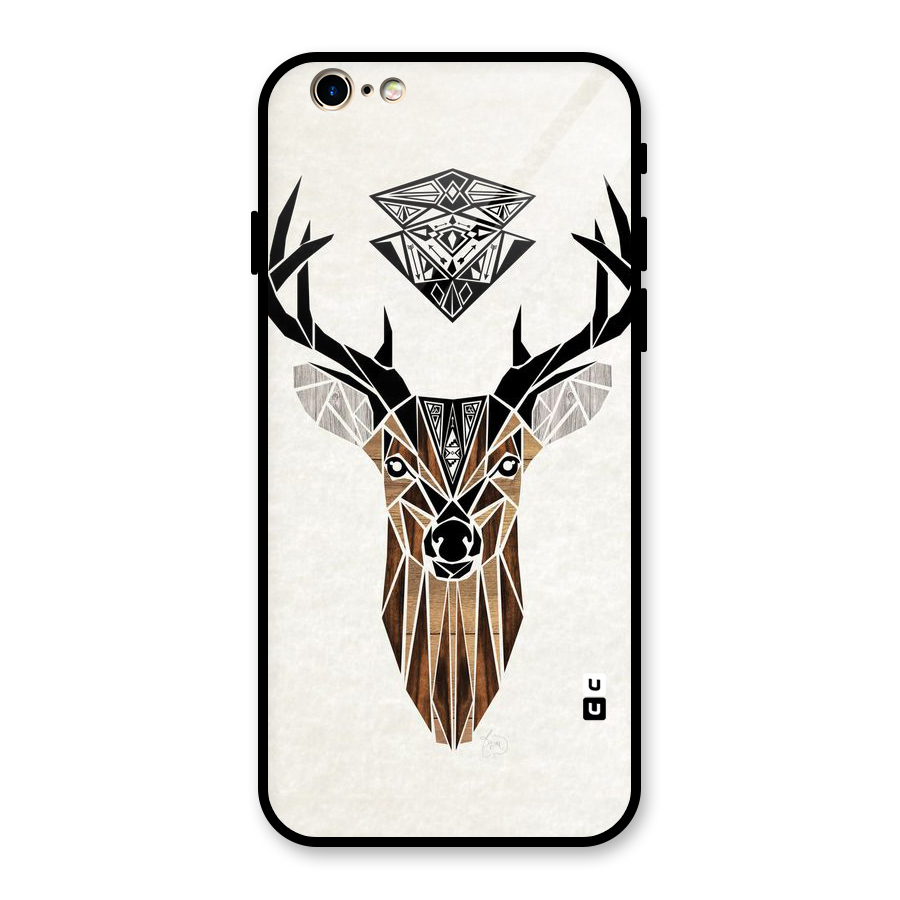 Aesthetic Deer Design Glass Back Case for iPhone 6 6S