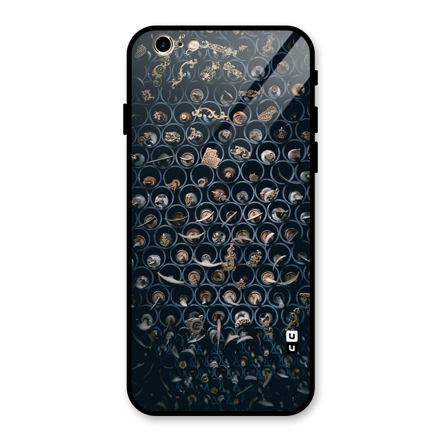 Ancient Wall Circles Glass Back Case for iPhone 6 6S