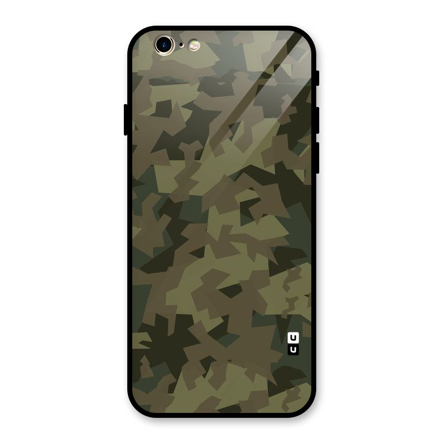 Army Abstract Glass Back Case for iPhone 6 6S