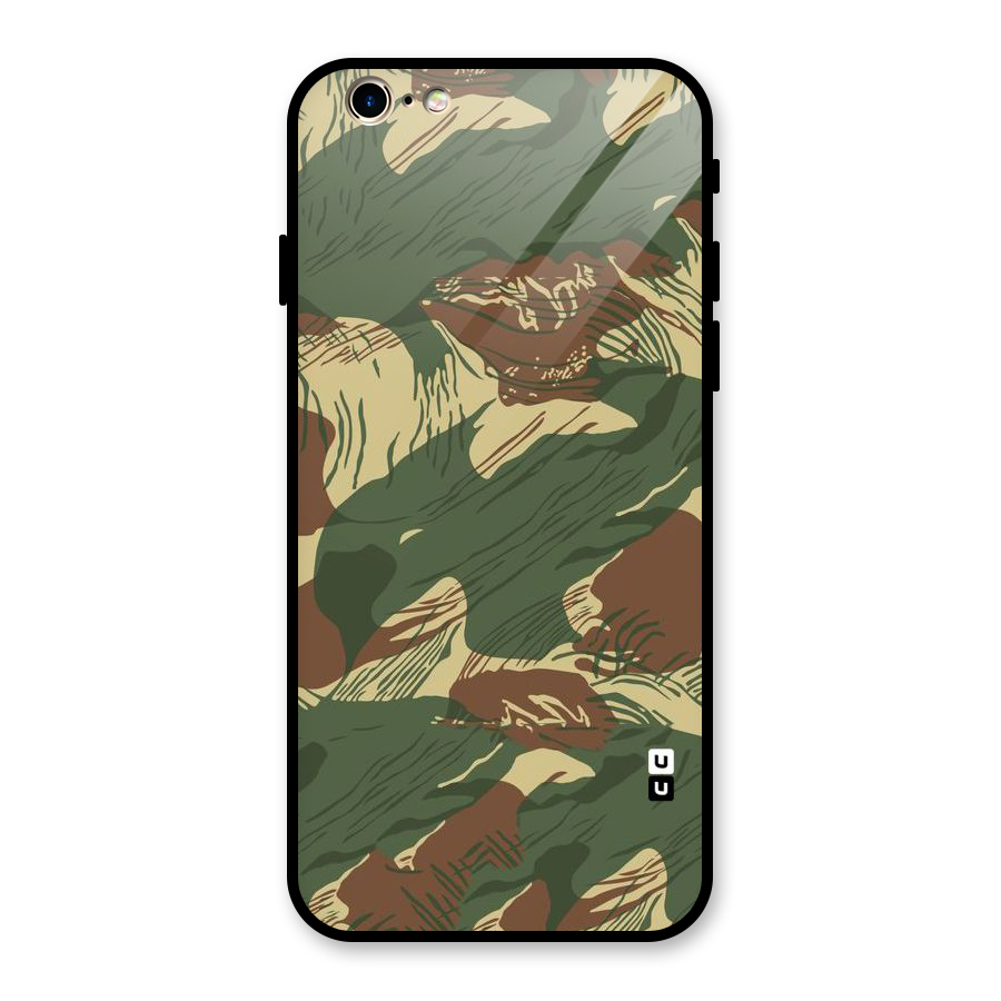 Army Design Glass Back Case for iPhone 6 6S