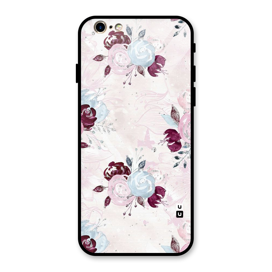 Artsy Florasy Glass Back Case for iPhone 6 6S