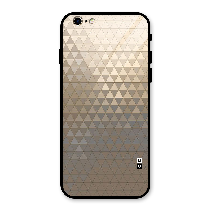 Beautiful Golden Pattern Glass Back Case for iPhone 6 6S