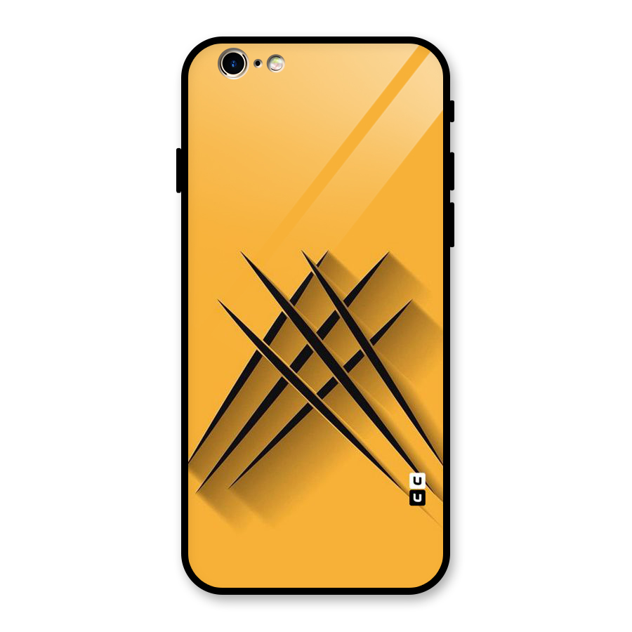 Black Paws Glass Back Case for iPhone 6 6S