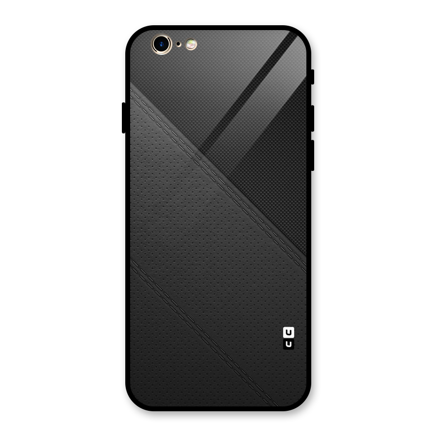 Black Polka Stripe Glass Back Case for iPhone 6 6S