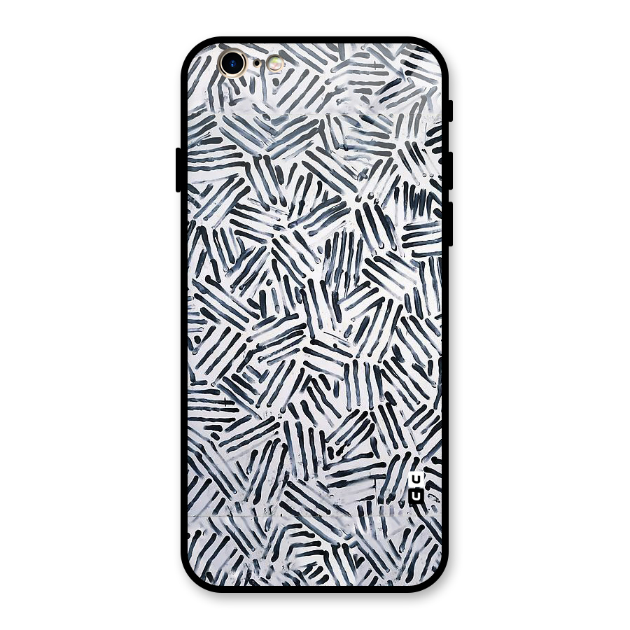 Black Tiny Uneven Glass Back Case for iPhone 6 6S