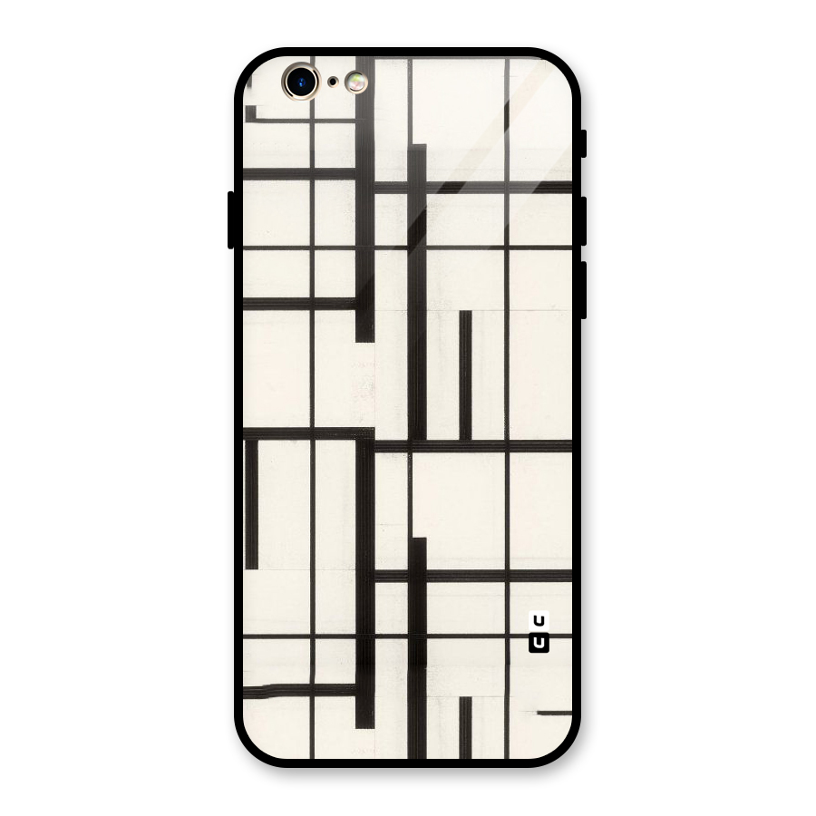 Black Unsymmetry Glass Back Case for iPhone 6 6S