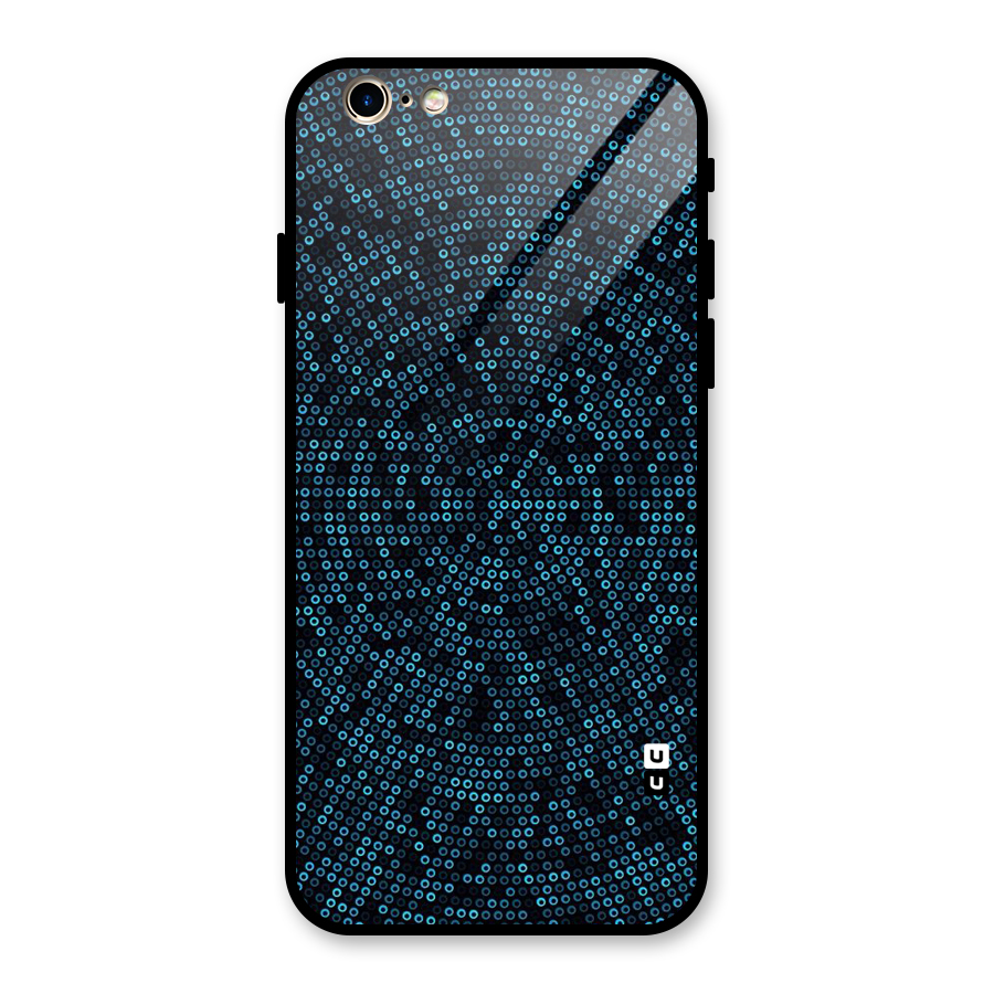 Blue Disco Lights Glass Back Case for iPhone 6 6S