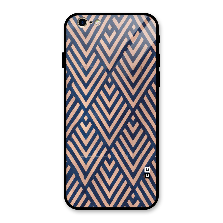 Blue Peach Glass Back Case for iPhone 6 6S