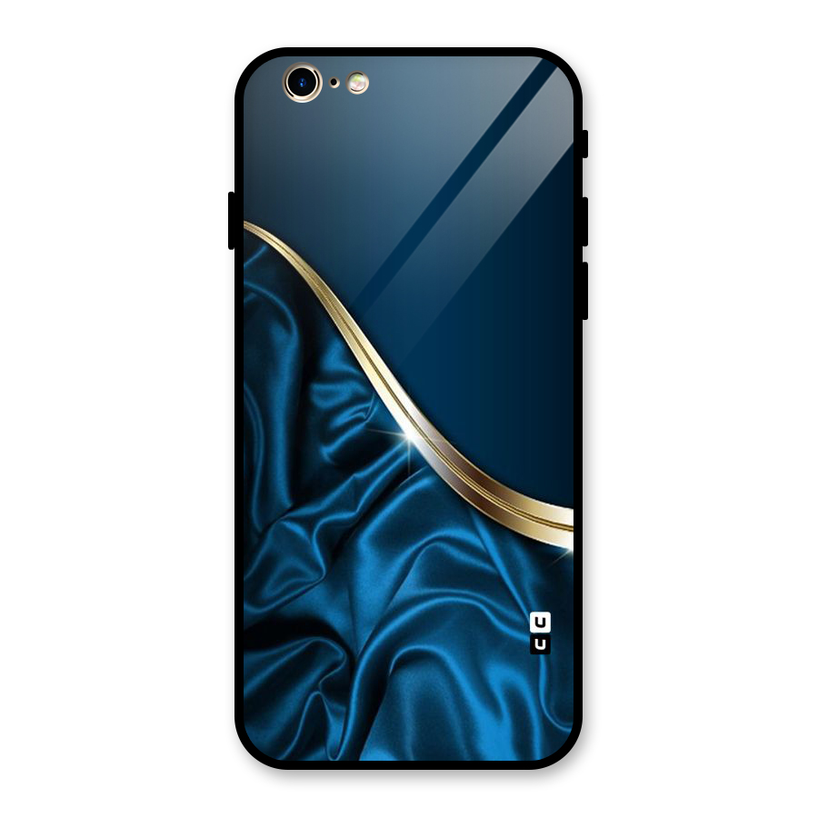 Blue Smooth Flow Glass Back Case for iPhone 6 6S