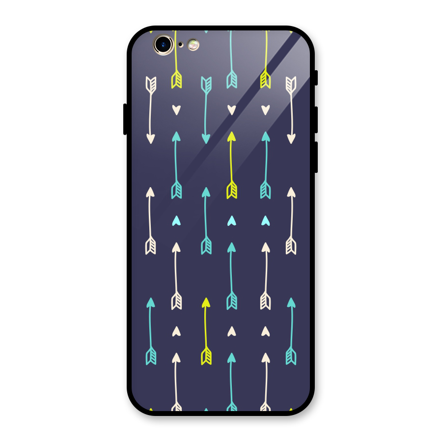 Boho Arrow Pattern Glass Back Case for iPhone 6 6S
