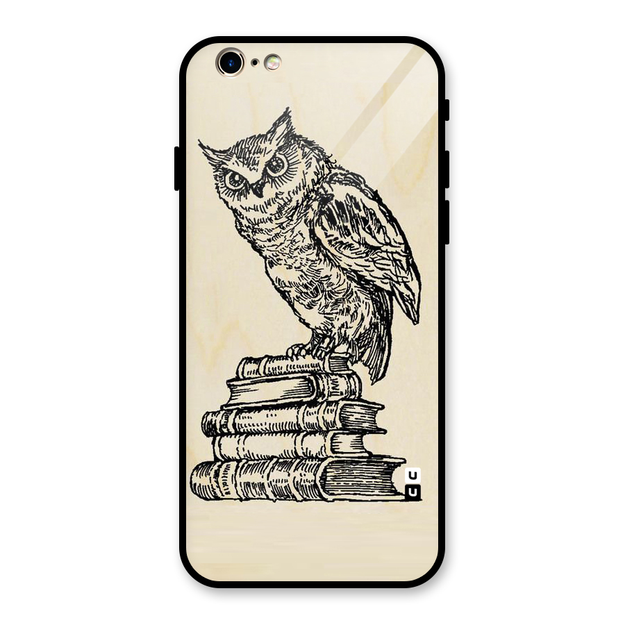 Book Owl Glass Back Case for iPhone 6 6S
