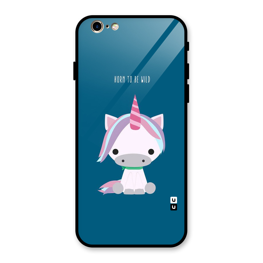 Born Wild Unicorn Glass Back Case for iPhone 6 6S