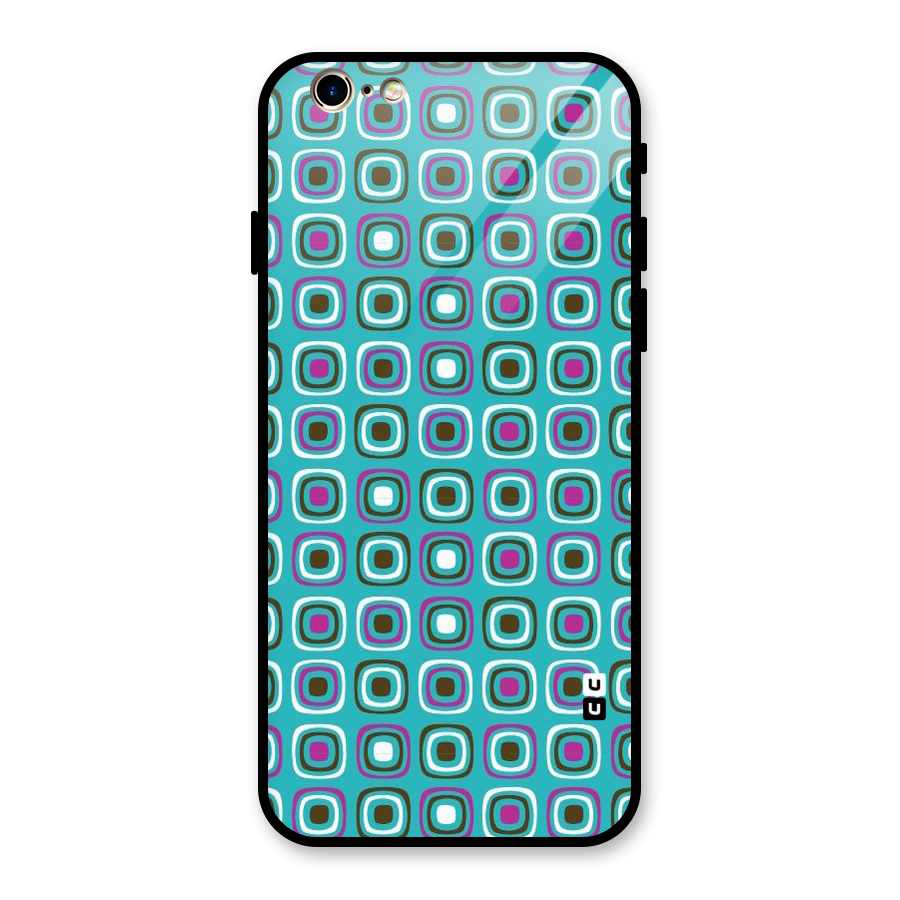 Boxes Tiny Pattern Glass Back Case for iPhone 6 6S