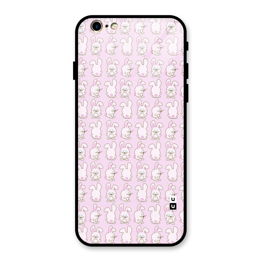 Bunny Cute Glass Back Case for iPhone 6 6S