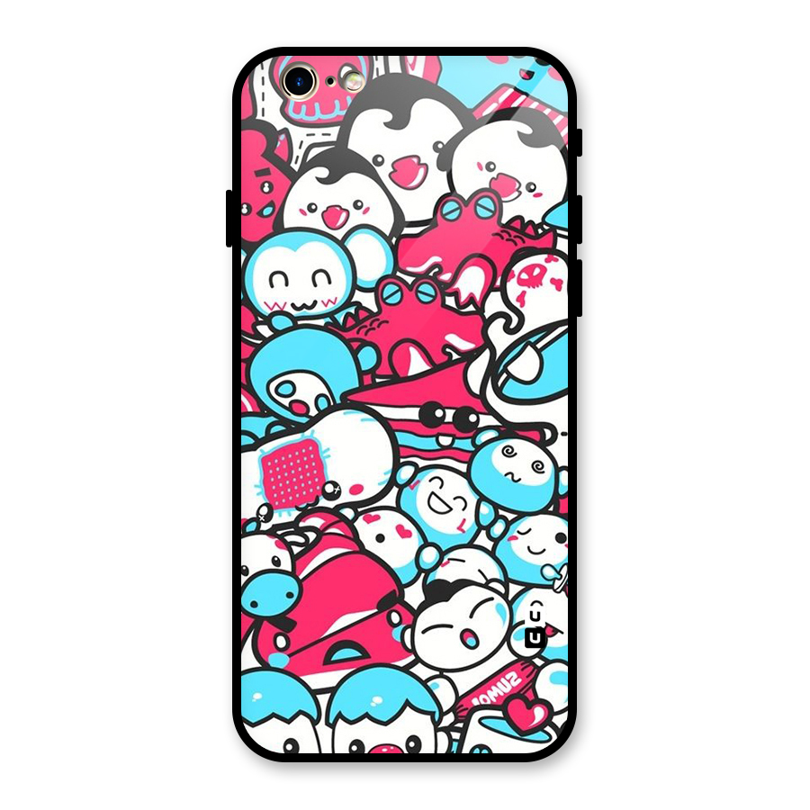 Bunny Quirk Glass Back Case for iPhone 6 6S