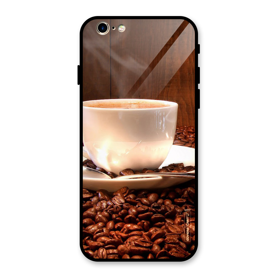 Caffeine Beans Glass Back Case for iPhone 6 6S