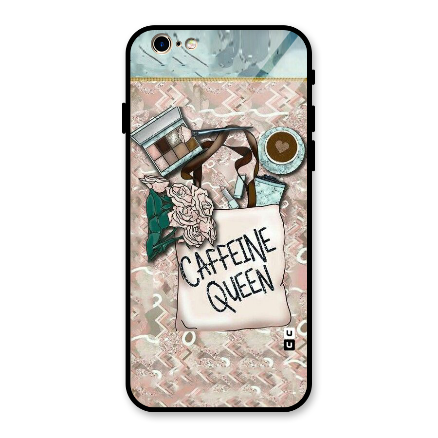 Caffeine Queen Glass Back Case for iPhone 6 6S