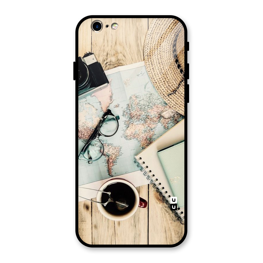 Camera Notebook Glass Back Case for iPhone 6 6S