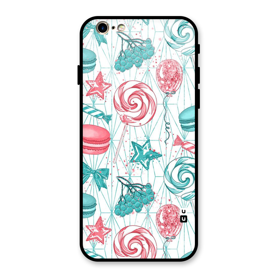 Candies And Macroons Glass Back Case for iPhone 6 6S