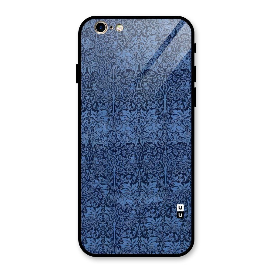 Carving Design Glass Back Case for iPhone 6 6S